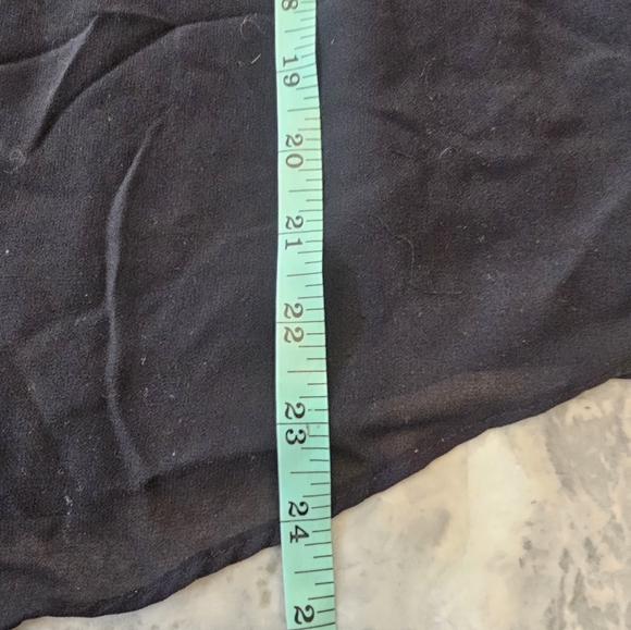 Calvin Klein Black Sheer Puff Sleeve Blouse Size S - Picture 5 of 7